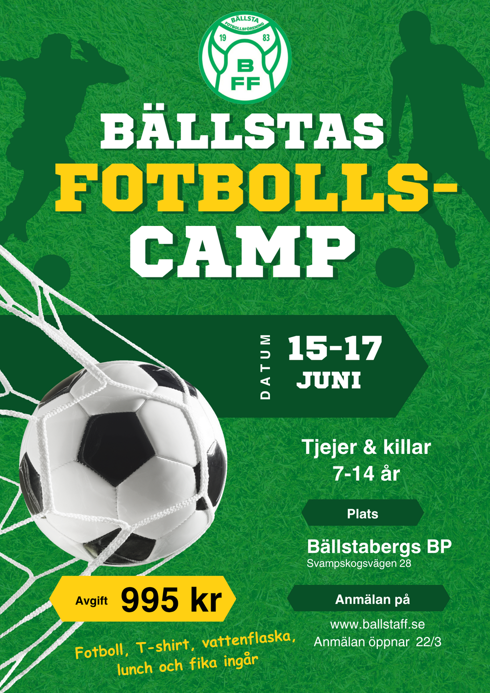 Fotbollscamp juni 2026